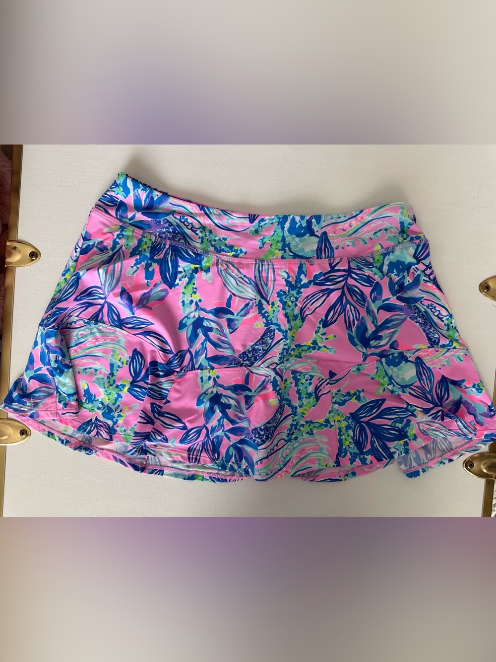 Lilly Pulitzer Luxletic Corrine Skort UPF 50+ Lilac Rose Just A Lil Jelly